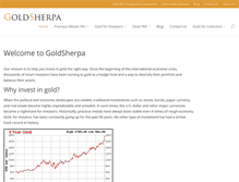 Tablet Screenshot of goldsherpa.com